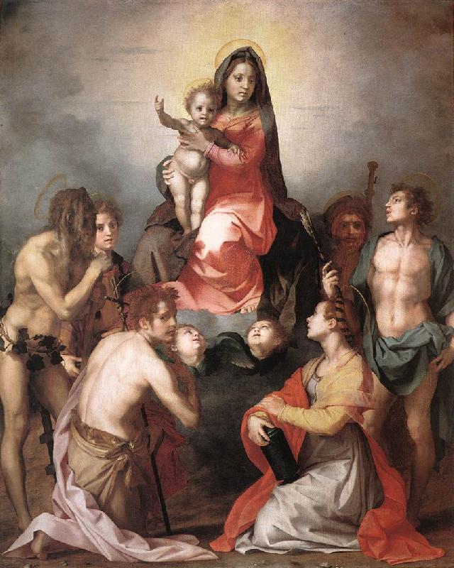 Andrea del Sarto Madonna in Glory and Saints Sweden oil painting art